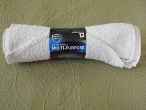 I know it says "Multi-Purpose Cotton Towels," but, really, it's rags.