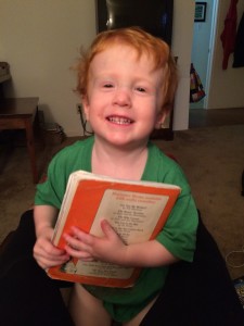 "You can read this book to me, Mimi. 'Green Eggs and Ham' by Dr. Seuss." Yes, I can, *several* times a day.