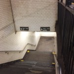 While it may seem obvious that going up in only one direction and down in another direction is obvious, in my experience, it is not. And while I've not been on every subway staircase, I've been on lots, and this is the very first one I've ever seen that's labeled like this.
